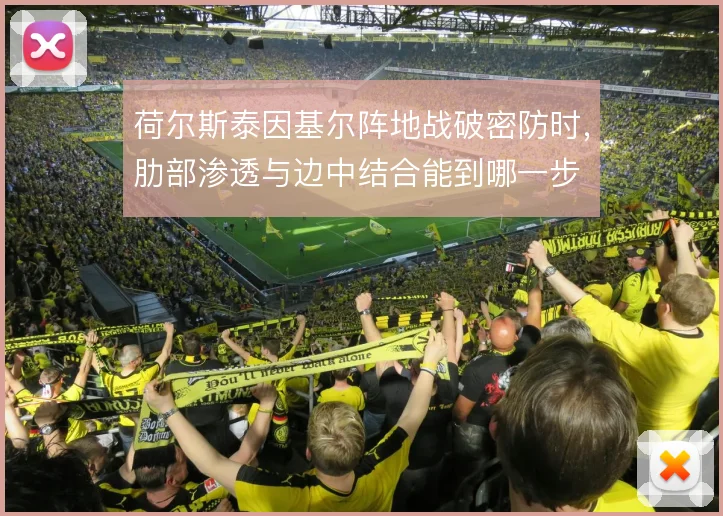 荷尔斯泰因基尔阵地战破密防时，肋部渗透与边中结合能到哪一步